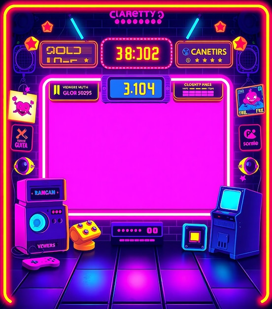 Arcade interface design with intuitive menu systems